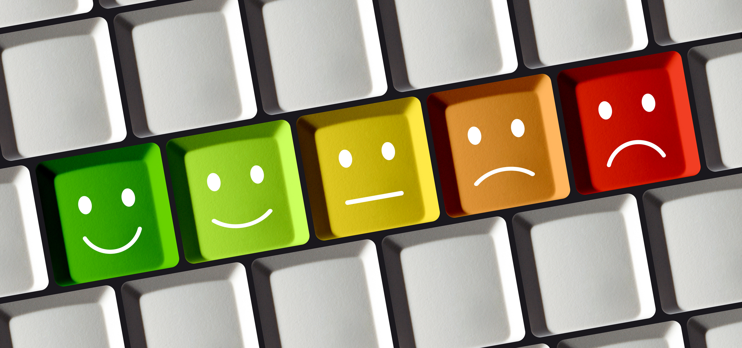 Emoticons on Laptop Keyboard 